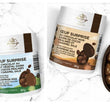 Charger l'image dans la galerie, Oeuf surprise au chocolat au lait végétal garni de cocos pralinés et de caramel salé (100g)