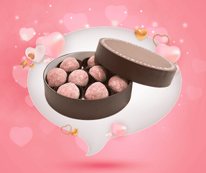 Truffes au chocolat aux framboises et à la vanille (100% végane)