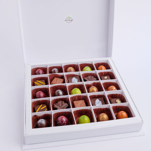 Coffret de 25 chocolats assortis